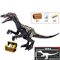Miniatyrbillede 1 af 5: 1 stk Jurassic Big Size Dinosaur byggeklodser T-rex Quetzalcoatlus Baryonyx Action Figurer Børn Legetøj Gaver Gaver Baryonyx black