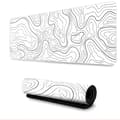 Large Mouse Pad Desk Mat White White Vit S