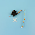 Miniatyrbillede 2 af 5: Servo med Servoarm til XK A220 P40 RC Fly Flyvemaskine Reservedele Tilbehør black