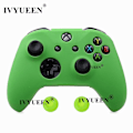 Miniatyrbillede 1 af 5: Til Microsoft Xbox One X S Slim Controller Silikone Skin Case + Analog Thumb Sticks Grip Cap Til X Box One 1 X S Gamepad Green