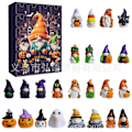 Miniatyrbillede 1 af 3: Nye kreative blind box legetøj tegneseriefigurer heks græskar dværg 24 nedtælling Halloween Jul
