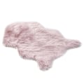 Miniatyrbillede 1 af 2: Uld Imitation Fåreskind Tæpper Faux Non Slip Soveværelse Shaggy Tæppe Måtter Pink
