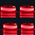 Miniatyrbilde 1 av 5: 4 stk LED-belysning hesteben sikkerhetsbelte hestebenstropper nattridningsutstyr utendørs sportsutstyr hestesportutstyr Red 4pcs
