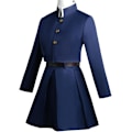 Miniatyrbilde 4 av 7: Anime Nobara Kugisaki Cosplay Kostyme, Zenin Maki Uniform Skjørt Jakke Uniform Kostyme Sett Karneval Festdrakt med Hatt Blue 3XL