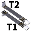 Pikkukuva 3 / 5: Usb 3.1 Type C - Type C -jatkokaapeli 90 asteen sovitin Fpc Fpv -nauha litteä Usb C -kaapeli 3a 10gbp