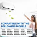 Miniatyrbillede 5 af 5: 8 stk. Mini Split Filter Luftfilterudskiftning til Fujitsu General UTR-FA16 UTR-FA16-2Direct