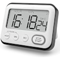 Miniatyrbild 1 av 5: Svart Kökstimer, Multifunktionell Väckarklocka, Kökstimer Med Klocka, Digital Timer, Stoppur Med Stor LCD-Display