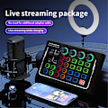 Miniatyrbillede 2 af 5: V88 Audio Mixer USB Ekstern Lydkort Headset Mikrofon Live Broadcast Lydkort til Mobiltelefon Computer Black