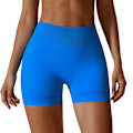 Miniatyrbillede 1 af 5: Sømløse Hip Lift Sports Shorts Høj Elastisk Åndbar Fitness Bukser Til Løb Cykling Blue L