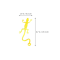 Miniatyrbilde 2 av 2: 20 stk. Leker i bulk Klebrig gekko leke for barn Klebrig leketøy Dyr Fidget leke Fidget baller leke Random Color 14.5X5X0.8CM