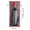 Miniatyrbilde 4 av 5: 1 til 10 lerretsvinposer Blind vinsmaking, vinposer bryllupsbordnumre, vinsmakingsposer, fest blue