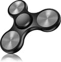Fidget Spinner-legetøj i rustfrit stål - højpræcision til stresslindring Black