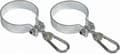 2-pack gungkrokar med karbinhake för runda balkar 80mm