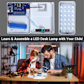 Miniatyrbillede 4 af 5: Loddeøvelseskit LED-skrivebordslampe med justerbar lysstyrke, DIY elektroniske loddeprojektsæt As Shown
