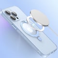 Miniatyrbillede 2 af 5: Klar Magsafe Etui Kompatibel Med Iphone 15 Pro Max, Mat Pc Stødsikkert Slim Cover Med Magnetisk Ringholder Black