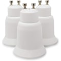 Miniatyrbild 2 av 4: 3-pack lampbasadapter vit Gu10 till E27 sockeladapter för lågenergi halogen LED-lampor