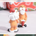 Miniatyrbild 3 av 5: 2 st stygga tomtedekorationer julgranshängande prydnader naken tomte rolig juldekoration hemlig tomtegåva