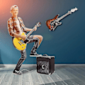 Miniatyrbild 3 av 5: Gitarrväggfäste Premium Kvalitet Akryl Gitarrfäste Med Skruvar, Repfri Gitarrvägg Hängare