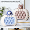 Miniatyrbillede 4 af 5: Pop Push It Spil Controller Boble Sensorisk Fidget Legetøj Elektronisk Whack Konsol Brown  White