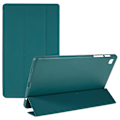 Miniatyrbild 1 av 5: För Samsung Galaxy Tab A7 Lite 8,7-tums inre bikakedesign Anti-fall Anti-scratch Läder Tablet Case Auto Wake/Sleep Cover med Tri-fold Stativ Blackish Green