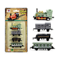 Miniatyrbillede 1 af 5: Børns drenge piger mini simulation damptog træk-tilbage tog model diecast lokomotiv legesæt legetøj Green