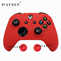 Miniatyrbild 1 av 5: För Microsoft Xbox One X S Slim Controller Silikonskal + Analoga Tumgrepp För X Box One 1 X S Gamepad Red