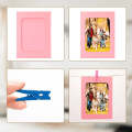 Miniatyrbild 4 av 5: 20 st fotohållare i papper, kartongramar 11,5 * 15,5 cm DIY kraftpappersramar miniträklämmor och hamparep för heminredning av fotoväggar