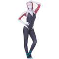 Miniatyrbilde 3 av 5: Spiderman Bodysuit Superhero Gwen Stacy Cosplay Kostyme Jumpsuit Maske Dress Jenter Kvinner Bodysuit Halloween Voksen Barn 120