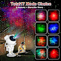 Miniatyrbillede 3 af 5: Astronaut Galaxy Projektor Stjernehimmel Natlys, Astronaut Stjerneprojektor Med Nebula, Timer Og Fjernbetjening, Stjernelampe Til Soveværelse Og Loft