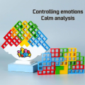 Miniatyrbillede 4 af 5: Balancing Blocks Game - Tetra Tower Stacking - 48 stk - Splinterny