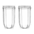 2-pack Replacement Tall Cups Compatible with Magic Blender Replacement Tall Cups