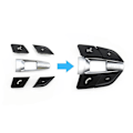 Pikkukuva 3 / 5: Auton ohjauspyörän painikkeen nuppi F10 F11 F30 F31 F34 F01 F02 F07 F06 F12 F25 F26 F15 F16 M2 M3 (A) BlackSilver