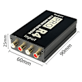 Miniatyrbillede 5 af 5: RCA Audio Isolator 4CH Audio Støjreduktion Strøm Jord Loop Audio Isolator til Bil Audio Modifikation Black