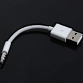 Miniatyrbild 2 av 5: Usb-laddare datakabel 3,5 mm synkroniseringsljudkabel för Ipod Shuffle 3:e 4:e generationen