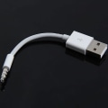 Miniatyrbilde 2 av 5: Usb-lader datakabel 3,5 mm synkroniseringslydkabel for iPod Shuffle 3. og 4. generasjon