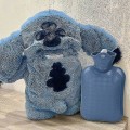 Miniatyrbillede 3 af 3: Anime Kawaii Stitch Plysj Varmtvandsflaske Vinter Hjem Vandpåfyldning Håndvarmer Blue 1 pc