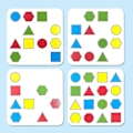 Miniatyrbillede 4 af 5: Form Matching Game, Puslespil Form Farve Matching Brætspil, Forældre-barn Interaktivt Brætspil,