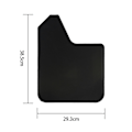 Miniatyrbilde 3 av 5: 4-pakks Mudflaps, foran og bak, svart, universal for lastebil, pickup og bil