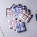 Miniatyrbillede 1 af 5: 14 stykker herre lommetørklæder, bløde 100 % bomuld lommetørklæder, herre lommetørklæder gavesæt Multifarve plaid lommetørklæder Fantastisk fars dags gaveide