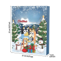 Miniatyrbilde 3 av 5: Julekalender med Bluey 2024, julekalender med nedtelling i 24 dager, 24 stk. tegneseriefigurer fra Bluey