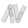 Miniatyrbild 1 av 5: 4 stycken Goniometer Fysioterapi Rotation Protractor Fysioterapi PVC För Fysioterapi, Sport