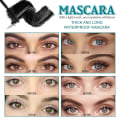 Miniatyrbillede 3 af 5: Børsteløs metal mascara, vandtæt metal mascara, 3d mascara fiber vipper sort slank ikke-udsmurt langvarig 2pcs