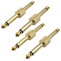 Miniatyrbillede 1 af 5: Mixer Audio Mono Adapter Elguitar Effektor Han til Han Audio Adapter
