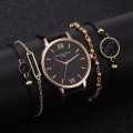Miniatyrbild 2 av 5: Mode enkla klockor Watch Set Läderband Quartz Armbandsur Casual Damklockor Reloj Mujer Relogio Feminino 2020