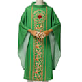 Pikkukuva 4 / 4: Seremonian Chasuble - Messuasuut - Robe - Pappi Cosplay - Puku Lavender One Size-Other