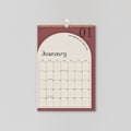 Miniatyrbillede 2 af 5: 18 måneders kalender 2025-2026, 14,76 x 10 tommer månedskalender - januar 2025 til juni 2026, tykt papir med dobbelt spiralryg