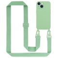 Miniatyrbilde 2 av 6: Praktisk kjede for Apple iPhone 13 MINI Silikonbeskyttelse med justerbar snorhalsbånd LIQUID LIGHT GREEN iPhone 13 MINI