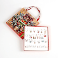 Miniatyrbillede 5 af 5: Jule smykker gave nedtælling kalender advent halskæde blind box øreringe håndholdt gaveæske blind box