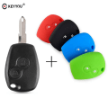 Miniatyrbillede 2 af 5: 2 knappers bil fjernbetjening nøgle etui skal fob til Renault Duster Clio Dacia 3 Twingo Logan Sandero Modus med Ne72 ubeskåret klinge With Silicone Case 4