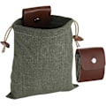 Miniatyrbillede 2 af 7: Foderpose, sammenklappelig Bushcraft-pose, vokset lærredsfoderpose Læderbæltepose Taljepose Svampepose Høstpose Frugtplukkepose